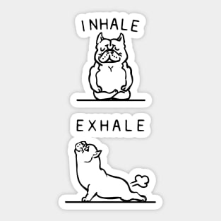 Inhale Exhale American Bully Sticker